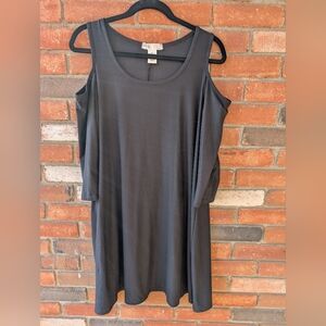 💥💥💥 Sale Planet Gold Cold-Shoulder Shift Dress. Size L